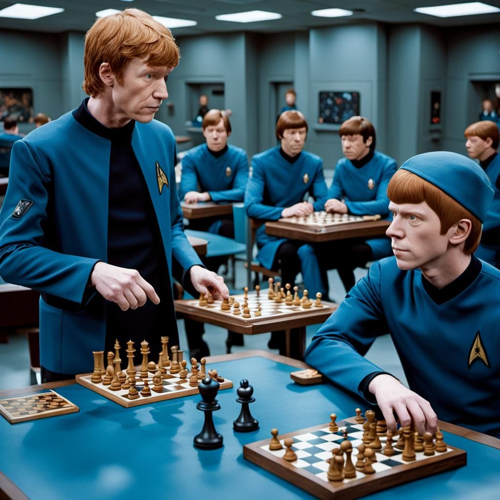 FAIL...Ron Weasley plays 3D chess with Mr. Spock (science bl...