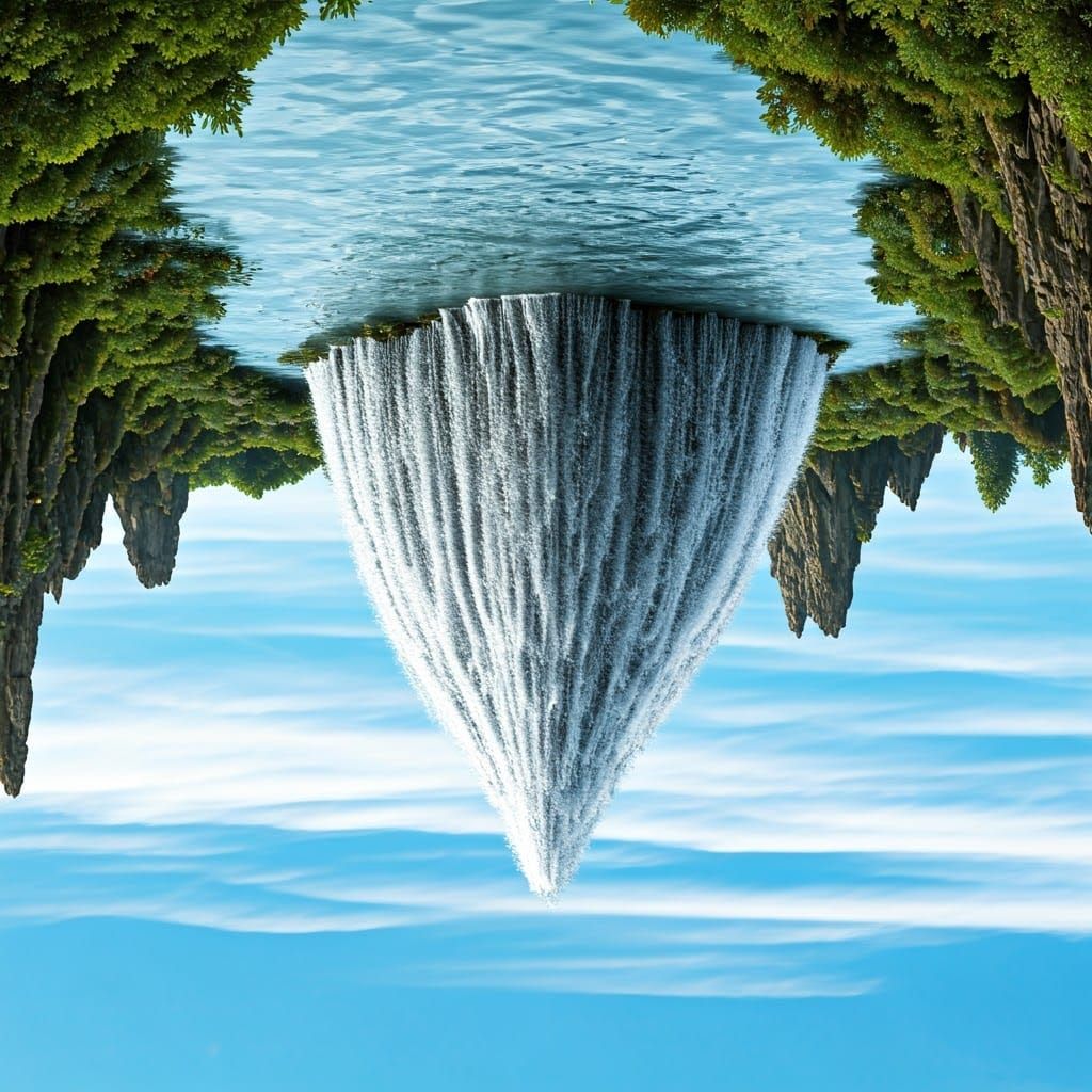 Ultra Clear Upside Down Waterfall