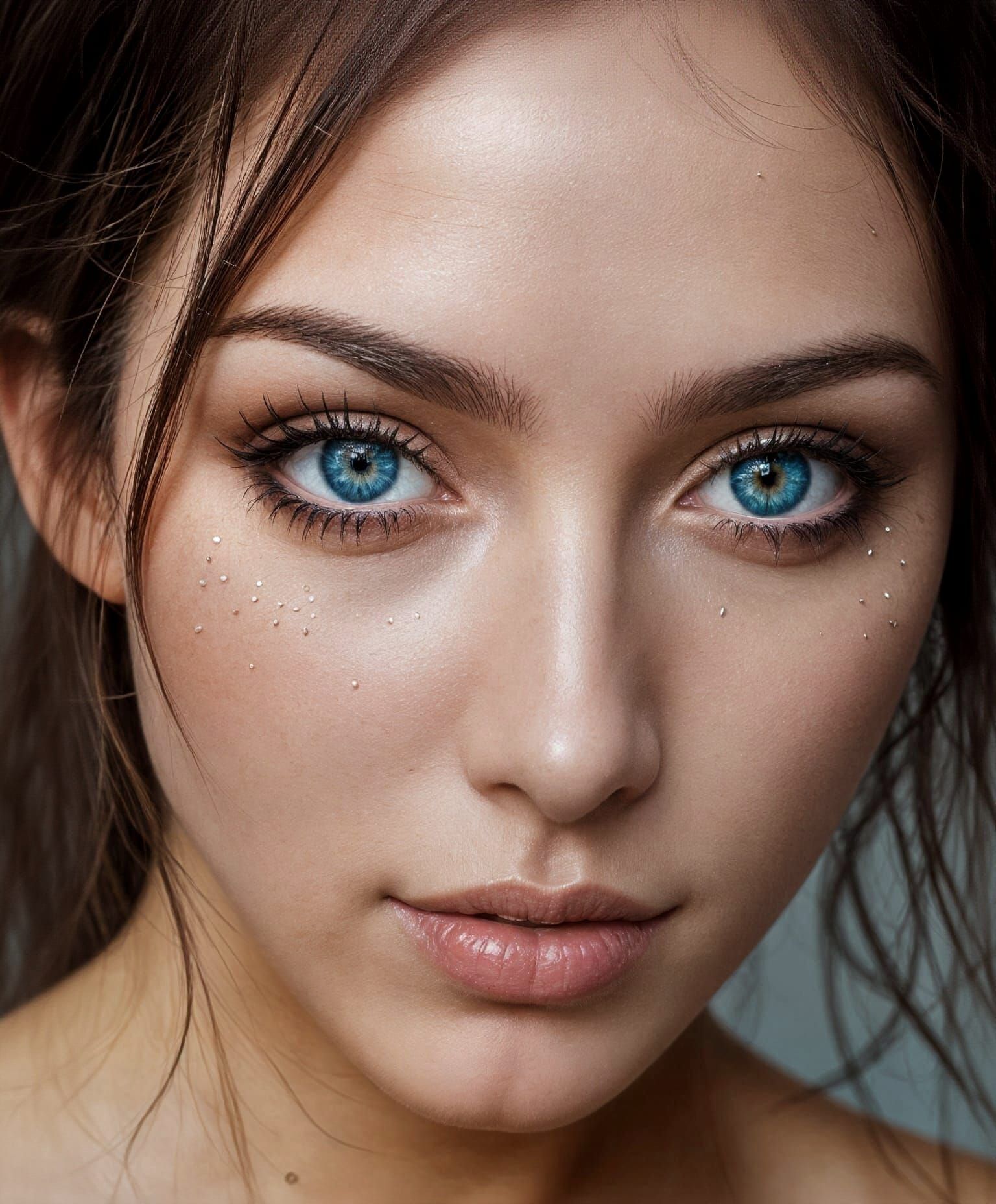 Anime Woman in Futuristic Neon Sunflower Vortex