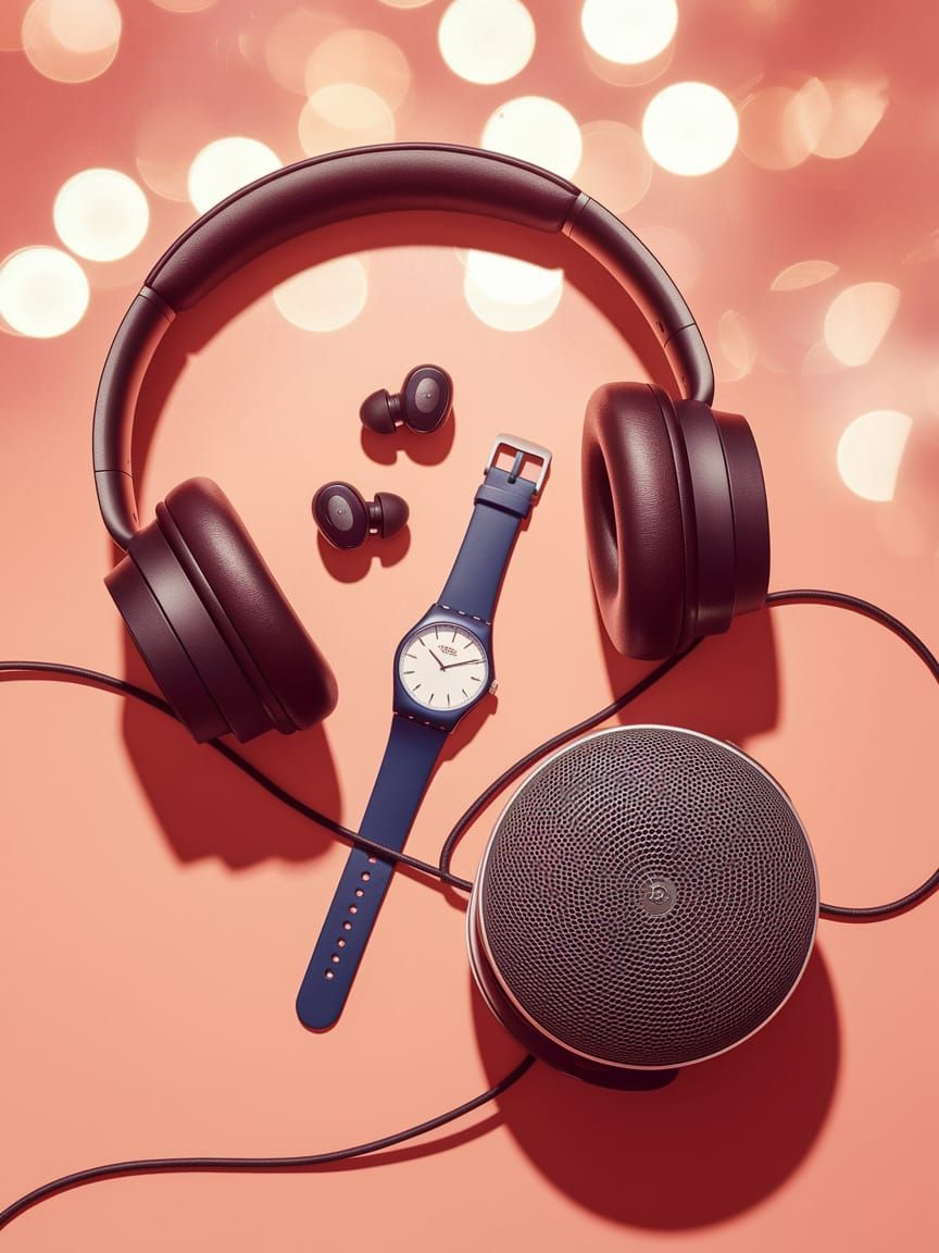 Sophisticated Tech Showcase in Warm Hues