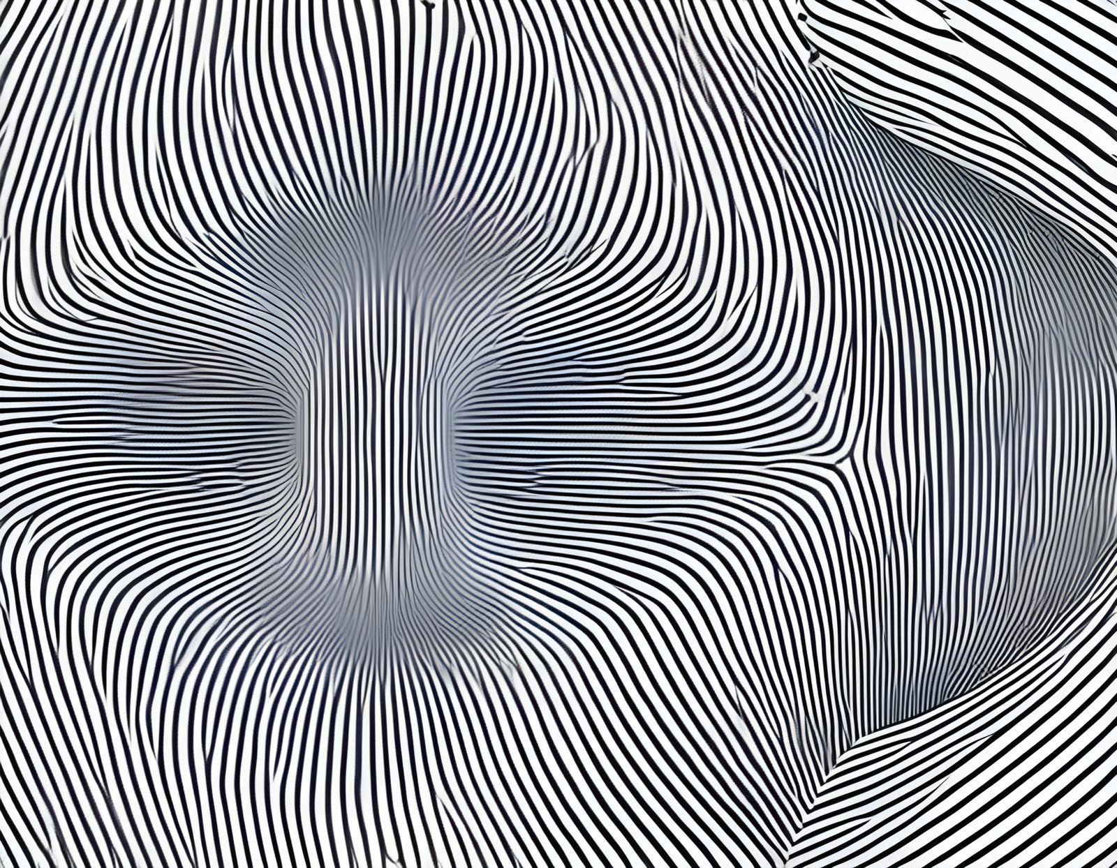 Optical Illusion: Glass Fingerprints in Cubist Style