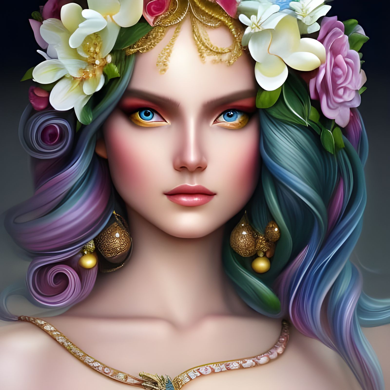 Celestial Woman: Art and Science Fusion