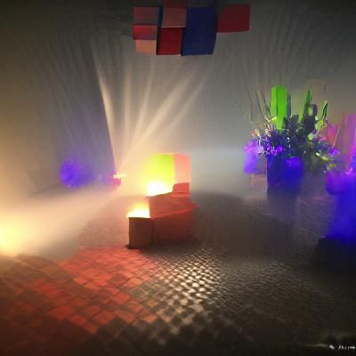 Time Concept in 8k Resolution with Volumetric Lighting
