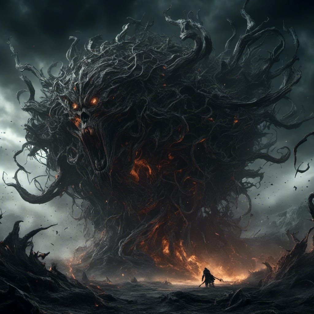 Epic Black Hole Devouring Reality in Digital Art