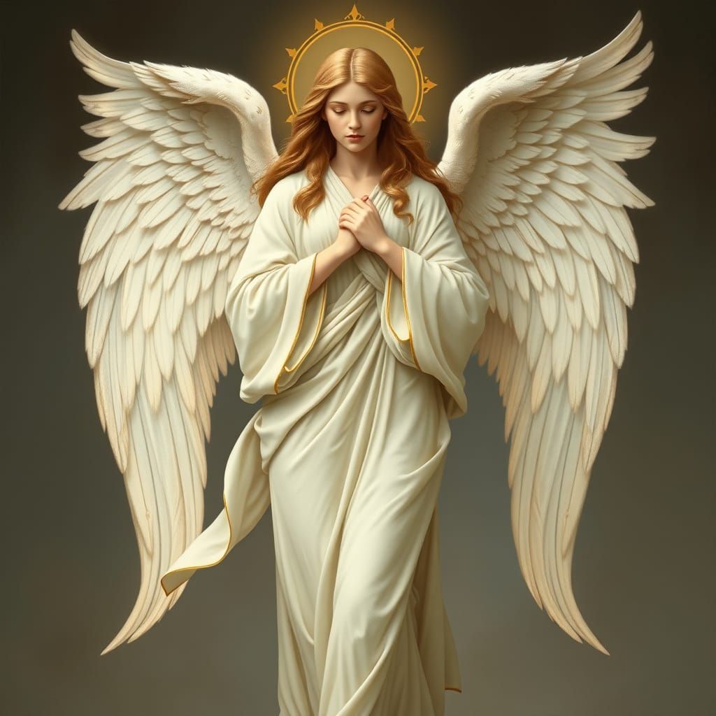 Elegant Guardian Angel in Renaissance Style