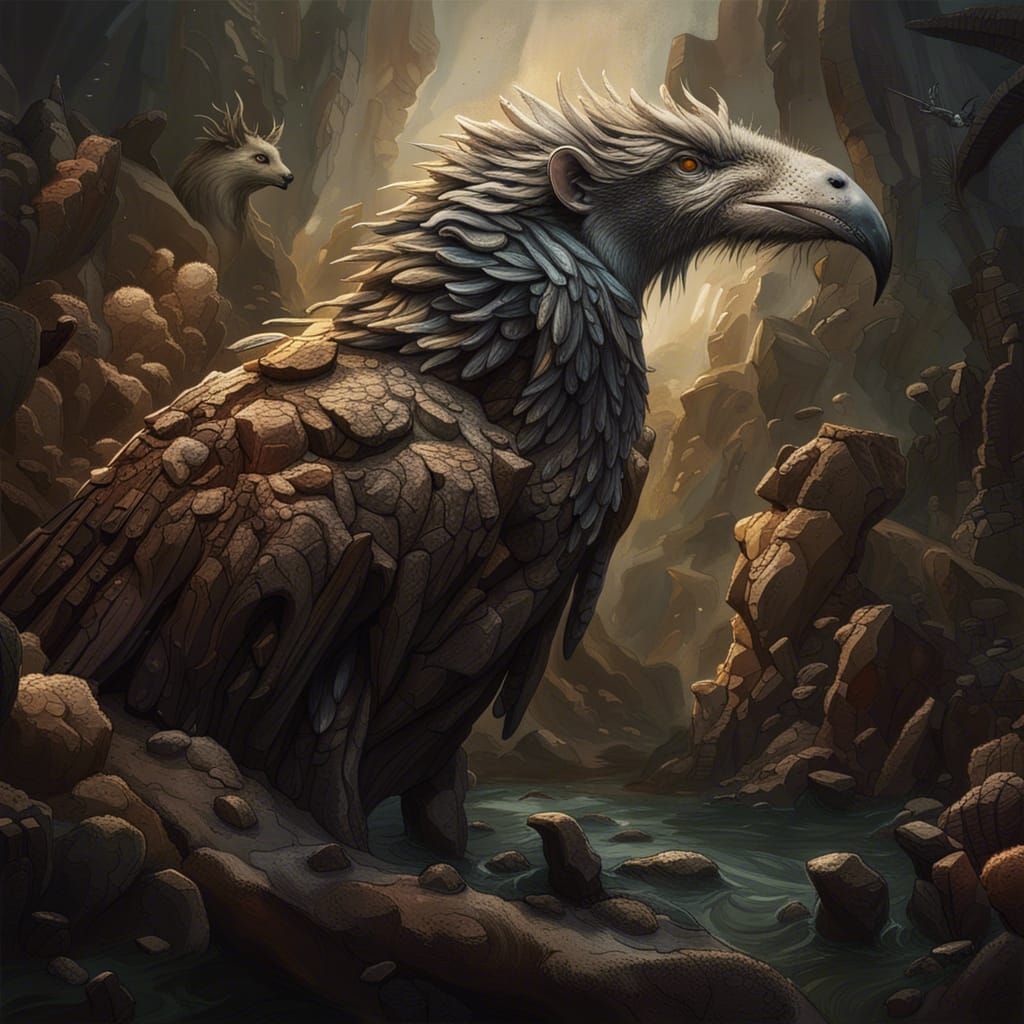 Hyperrealistic Speculative Zoology Illustration in Dark Fant...