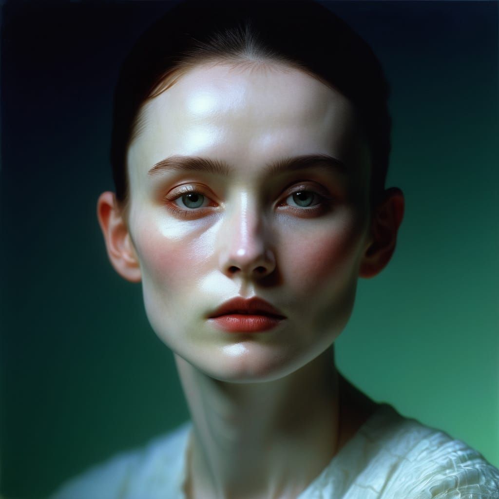 Minimalist Portrait in Translucent Light