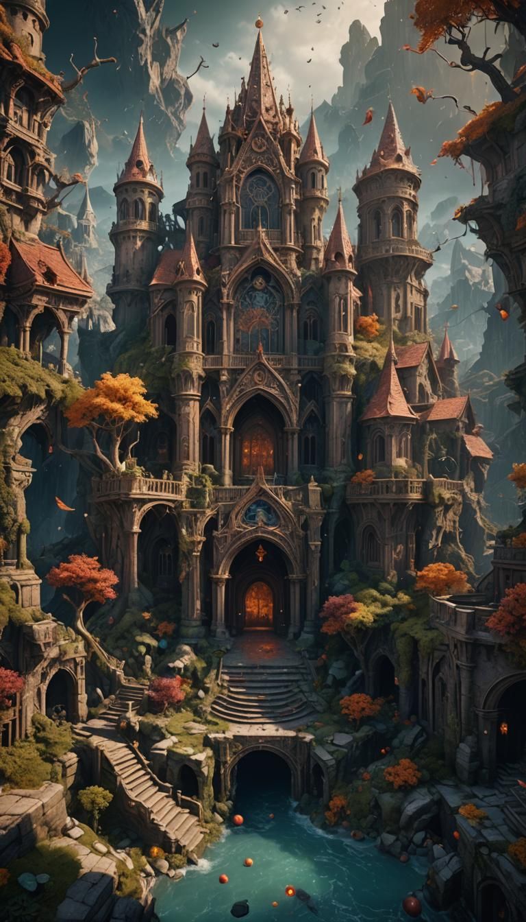 Seven Sins: Detailed Matte Painting in Deep Color