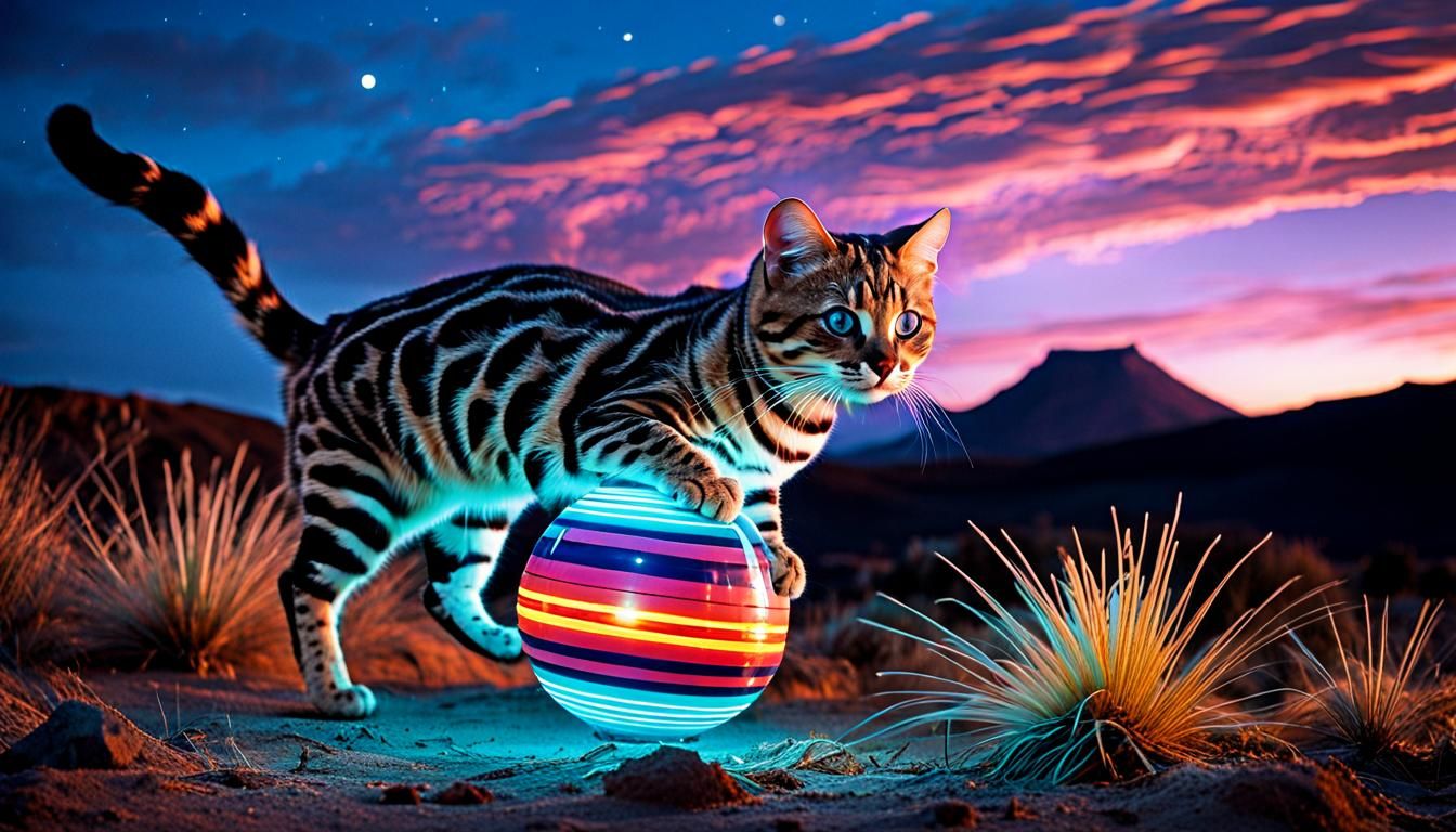 Impressive black-footed cat