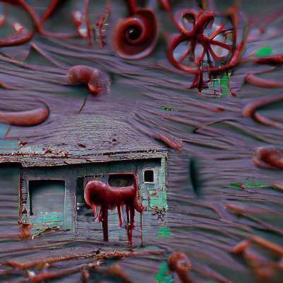 Surreal Abandoned Slaughterhouse of Despair in 8k
