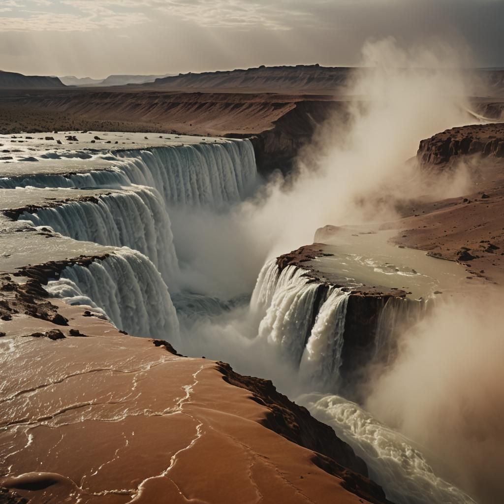 Niagara Falls on Mount Everest in Sahara