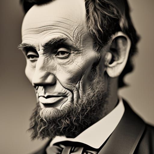 Abraham Lincoln Close-Up Professional Portrait