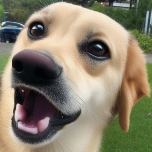 Cute Dog Image Generated by AI