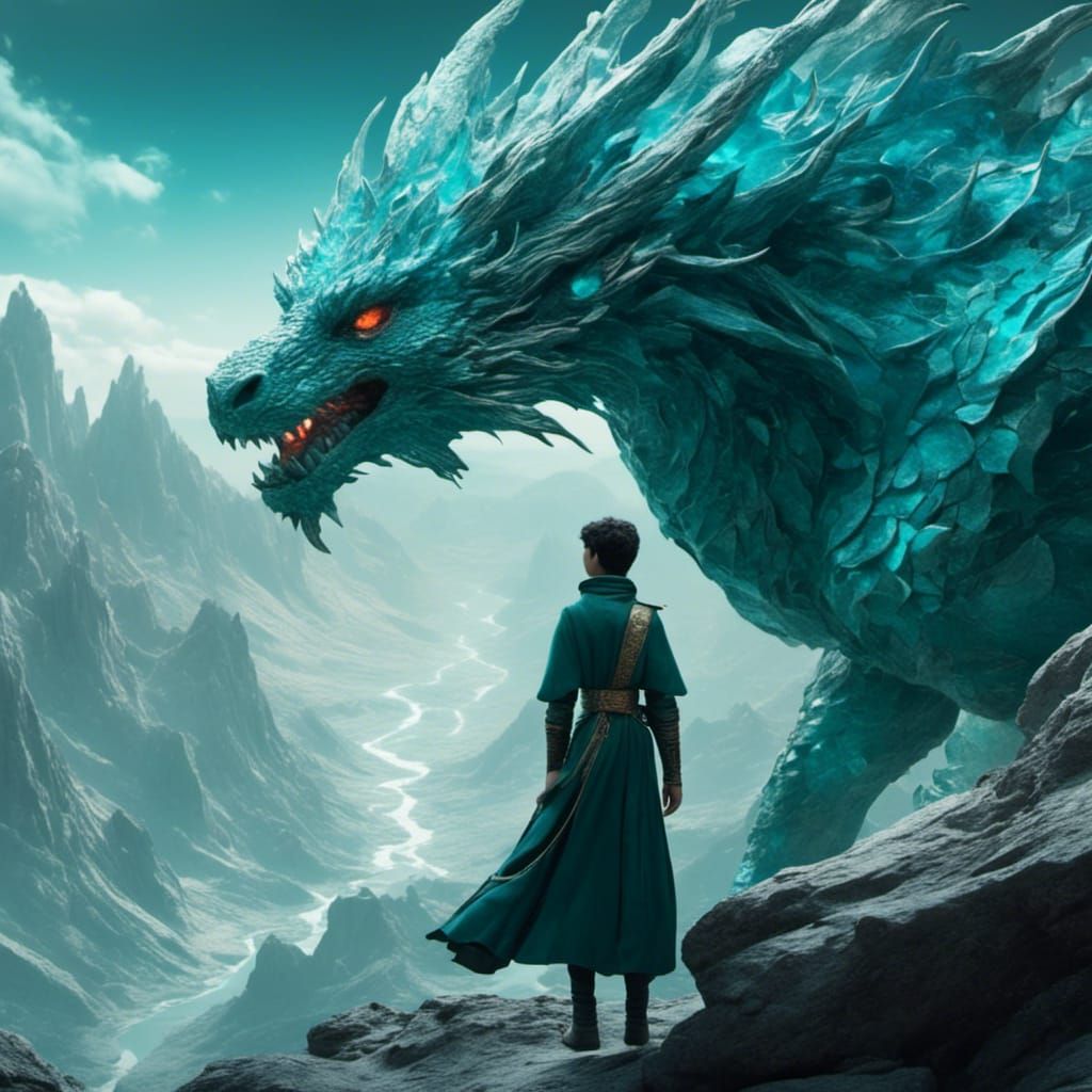 Detailed Smoke Dragon Face Close-Up