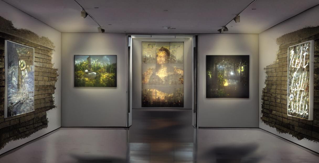 AI-Generated Collage of Desolate Civilizations