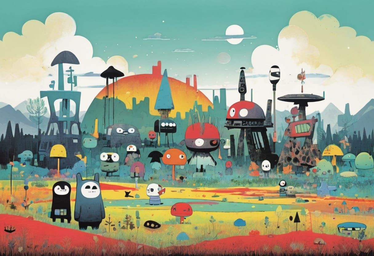 Collaborative Mashup Artwork in Mixed Media