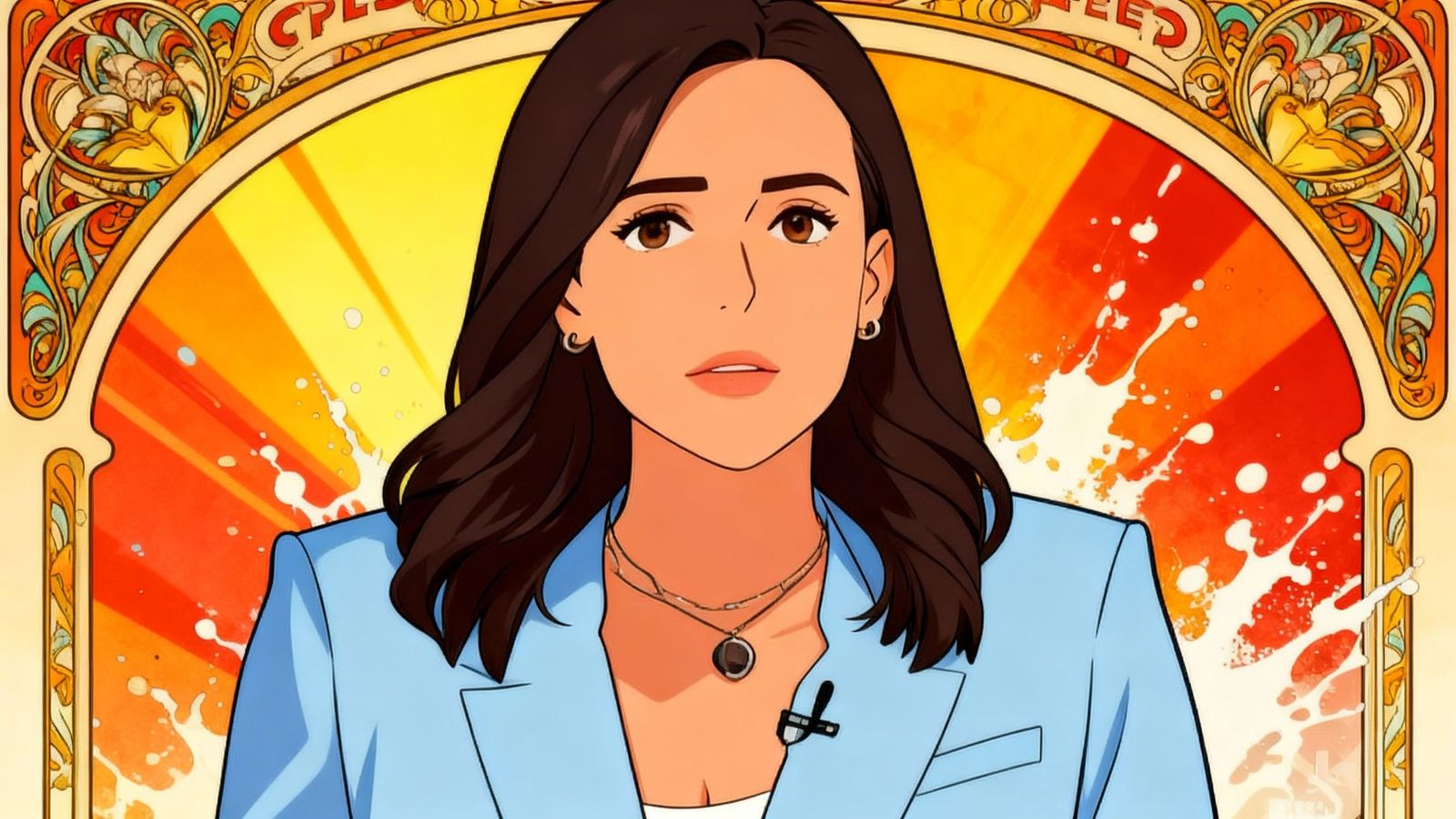 Anime Style Portrait with Dynamic Lighting