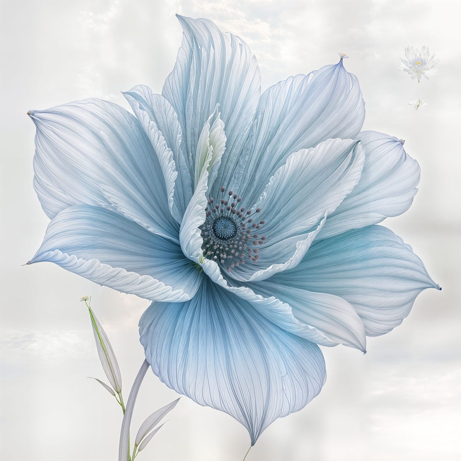 Single Beautiful Flower Inspiring Awe and Tranquility