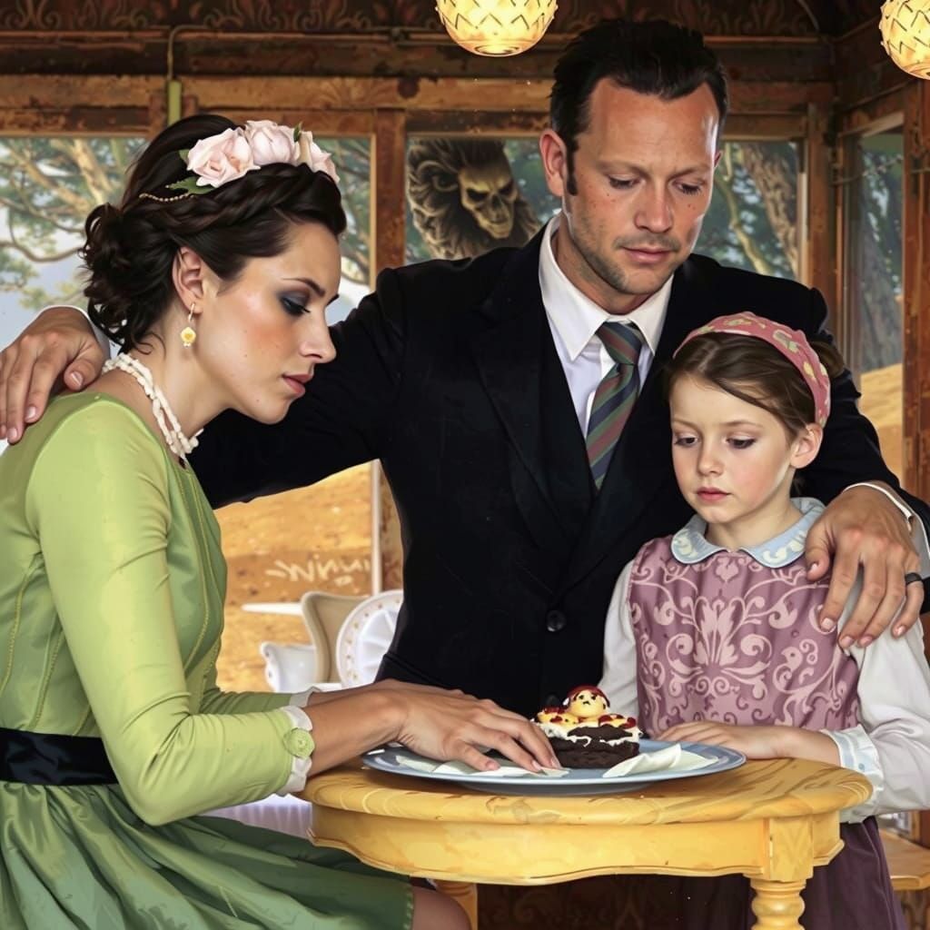 Whimsical Portrait with Bold Brushstrokes