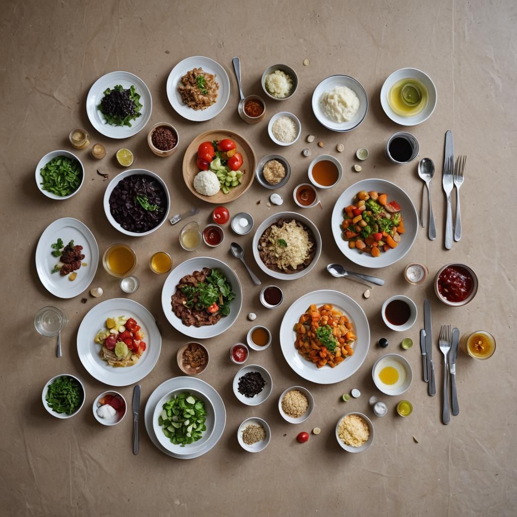 Kitchen Still Life in a French Culinary Style