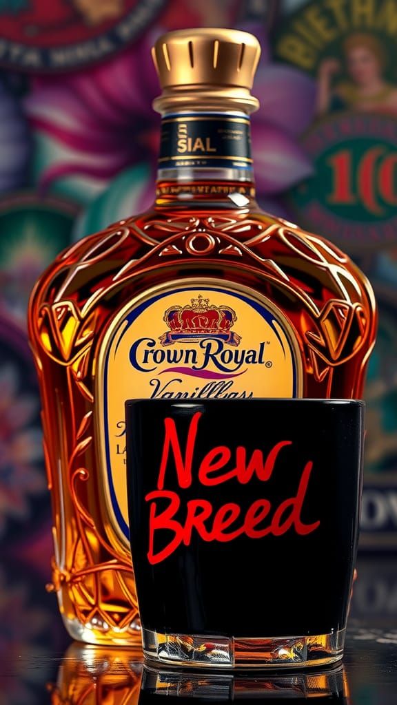 Crown Royal Vanilla Whiskey with New Breed Tumbler