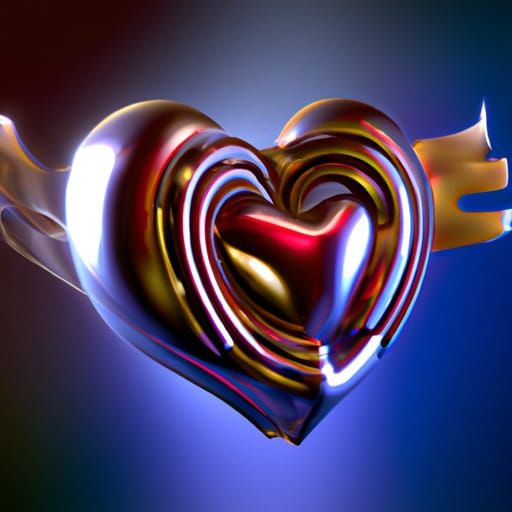 Spirit of Love in Photorealistic Avant-Garde Style