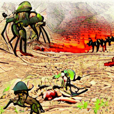 Haunting Depiction of War's Devastation