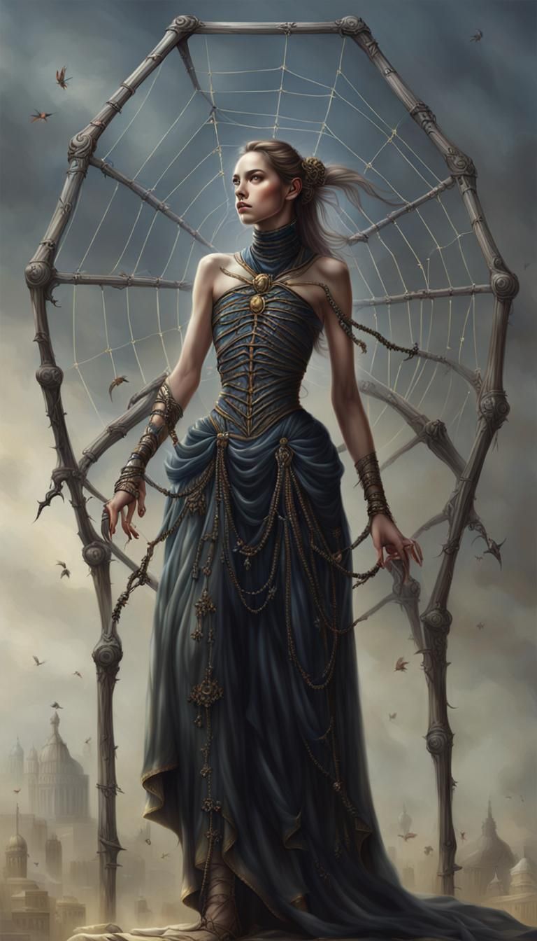 Arachne: A Hyperrealistic Fantasy Art Portrait