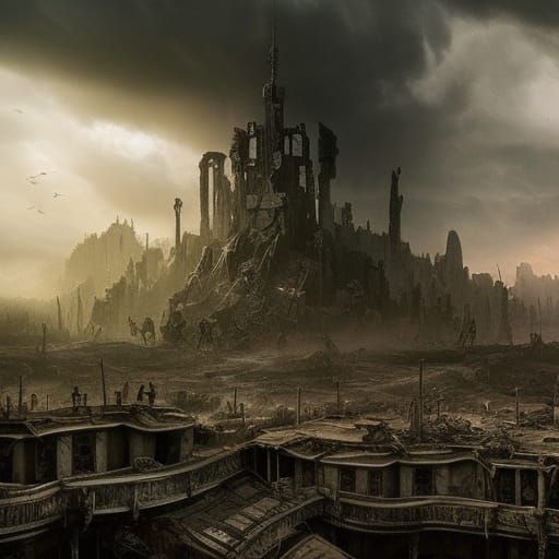 Post-Apocalyptic Wonderland: Dramatic Digital Matte Painting