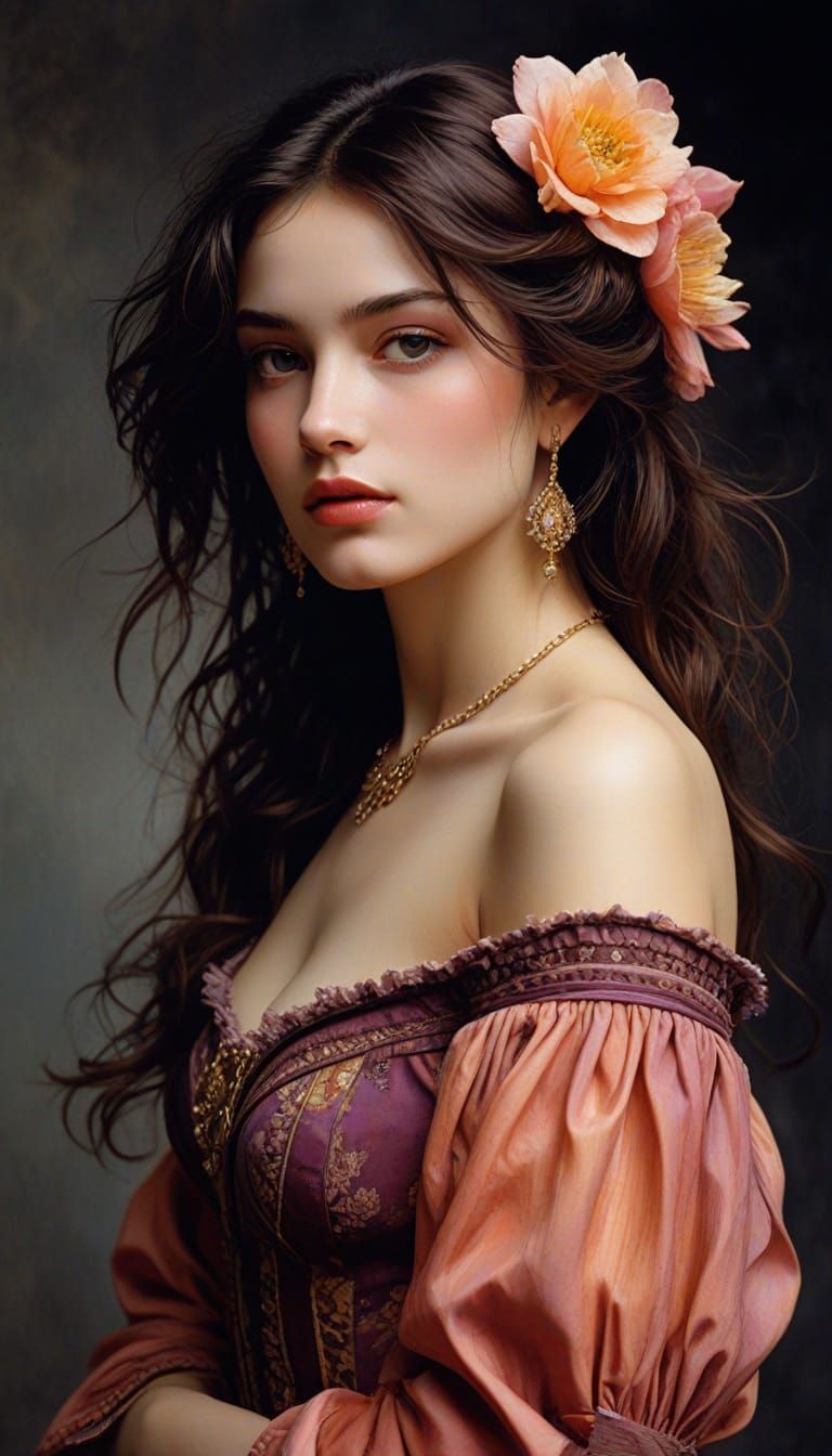 Flower Power Princess in Vibrant Colors