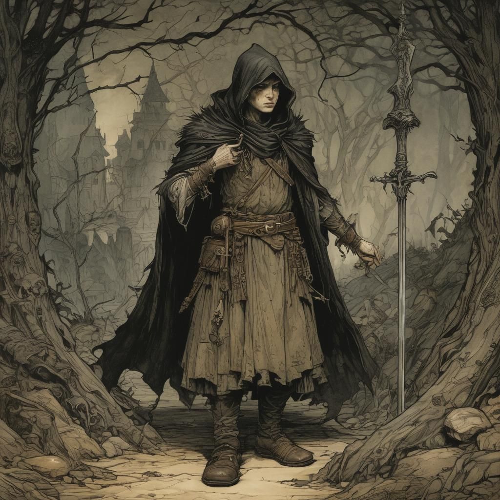 Grimdark Fairy Tale Illustration