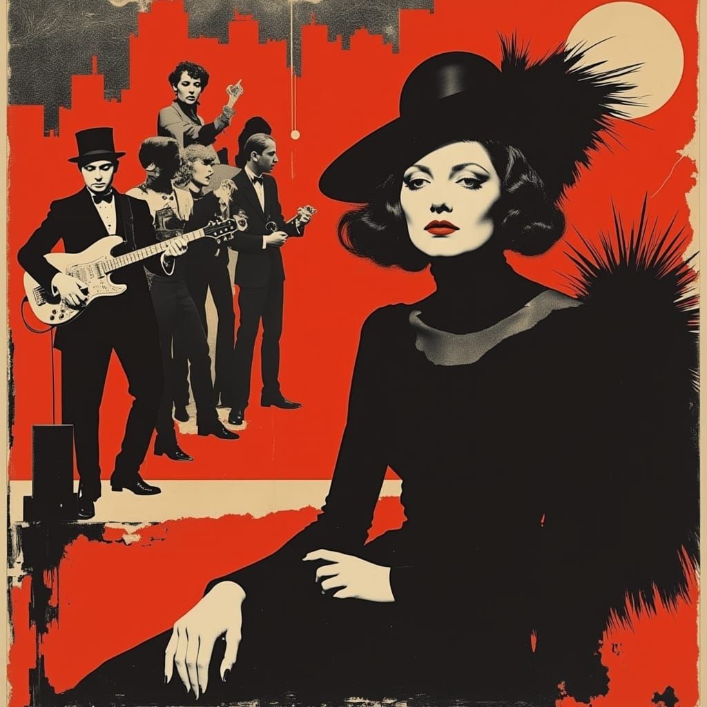 Stunning Berlin Cabaret Poster in Weimar Republic Style