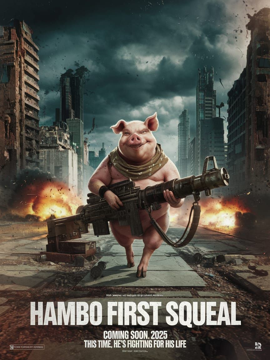 Hambo: First Squeal - Action Movie Poster