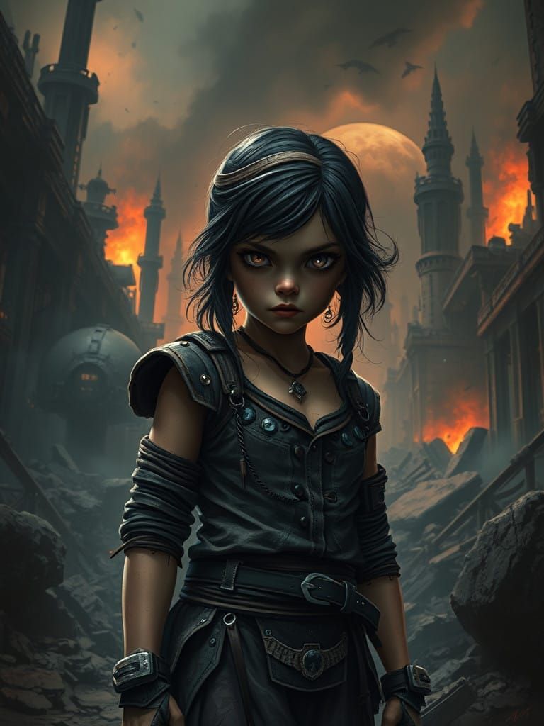 Ruthless Harkonnen Girl Embodies Dark Legacy in Futuristic R...