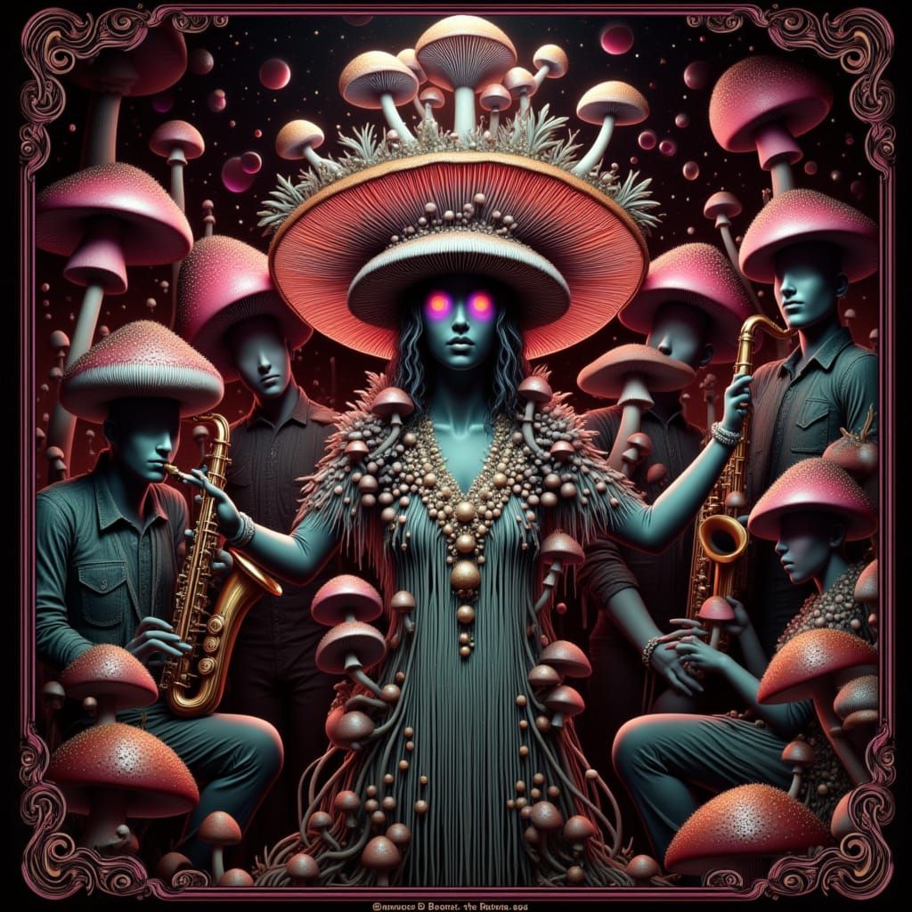 Mushroom Jazz Band in Vintage Speakeasy