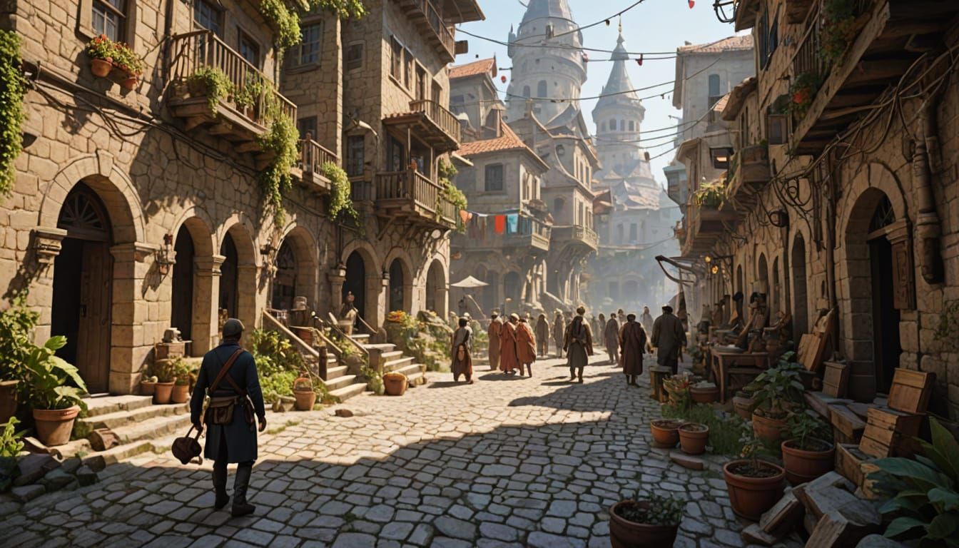 Cyberpunk Streets of a Futuristic Metropolis