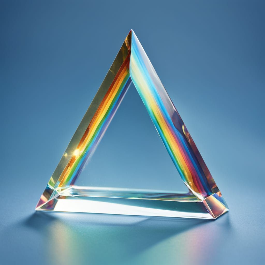 Glass Prism Rainbow Spectrum