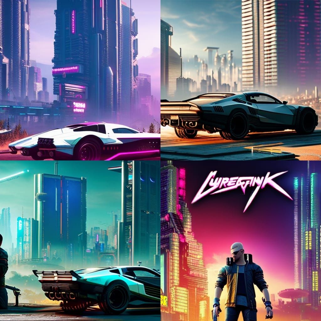 Epic Cyberpunk Cityscape: Digital Matte Painting