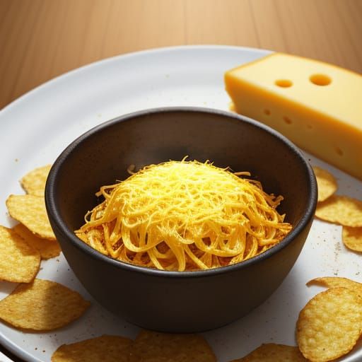 Crunchy Chips and Melted Cheese Still Life
