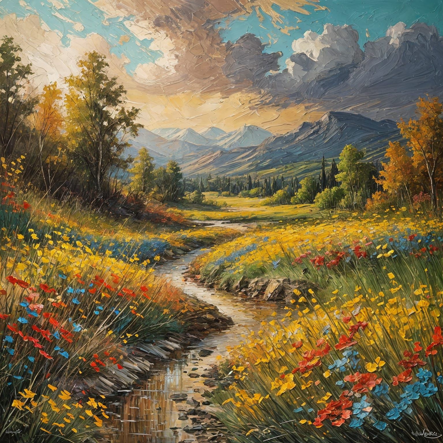 Flowers in the Neversummer Mountain Range