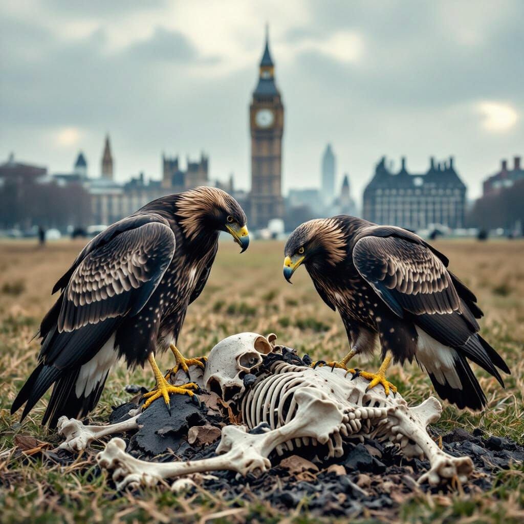 Buzzards Feast on Democracy's Remains