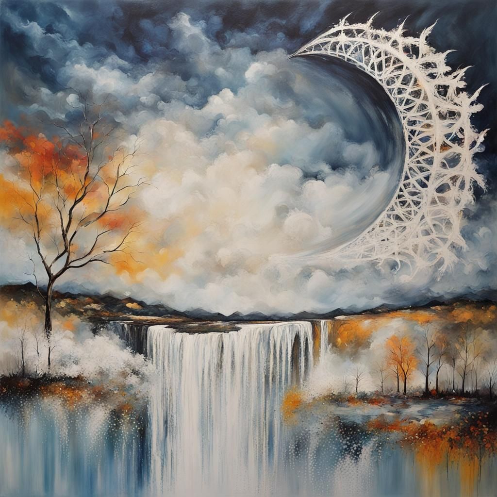 Abstract Dream of Paradise with Complementary Colors