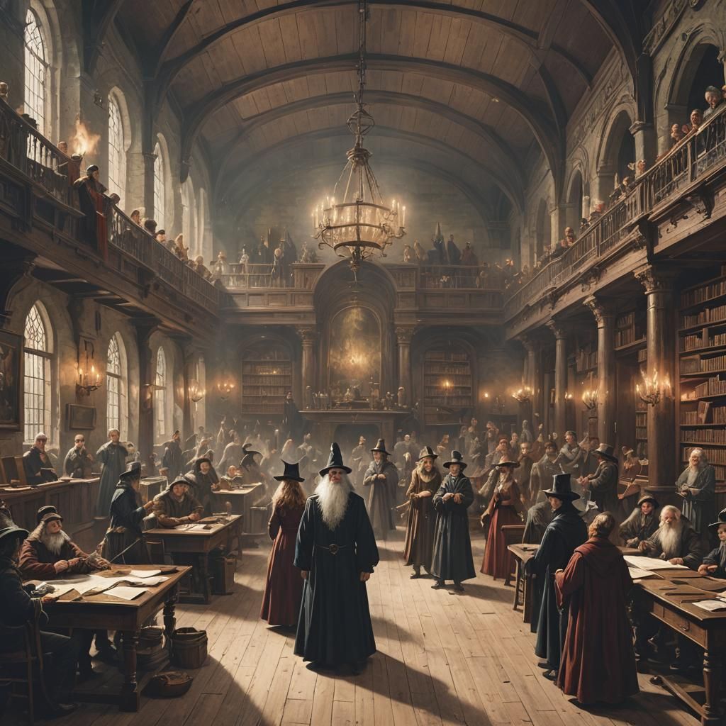 Wizard Class in a 19th Century Hall