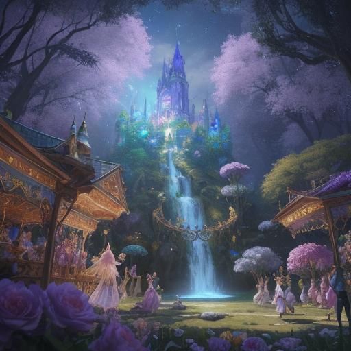 Fairy King Presides Over Festival: Fantasy Concept Art