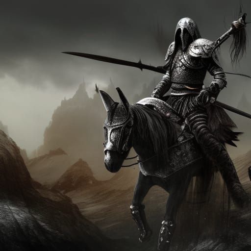 Eredin of the Wild Hunt on Armored Undead Horse