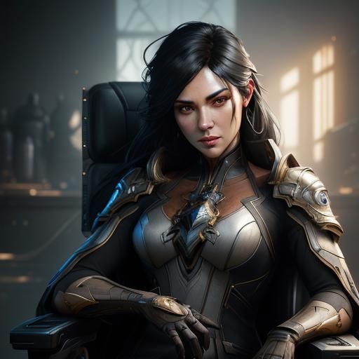 Hyperrealistic Gamer Girl Portrait in 8k Resolution