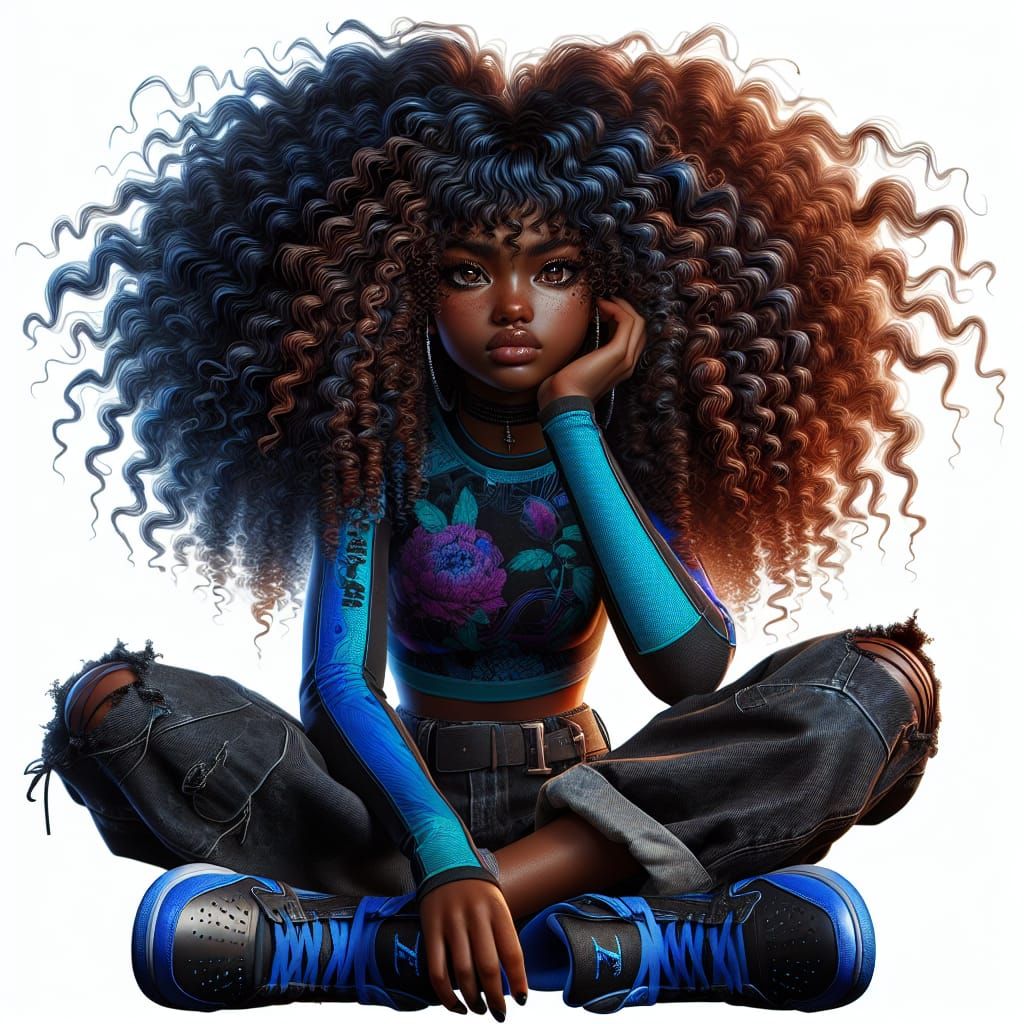 African American Woman in Fantasy Concept Art