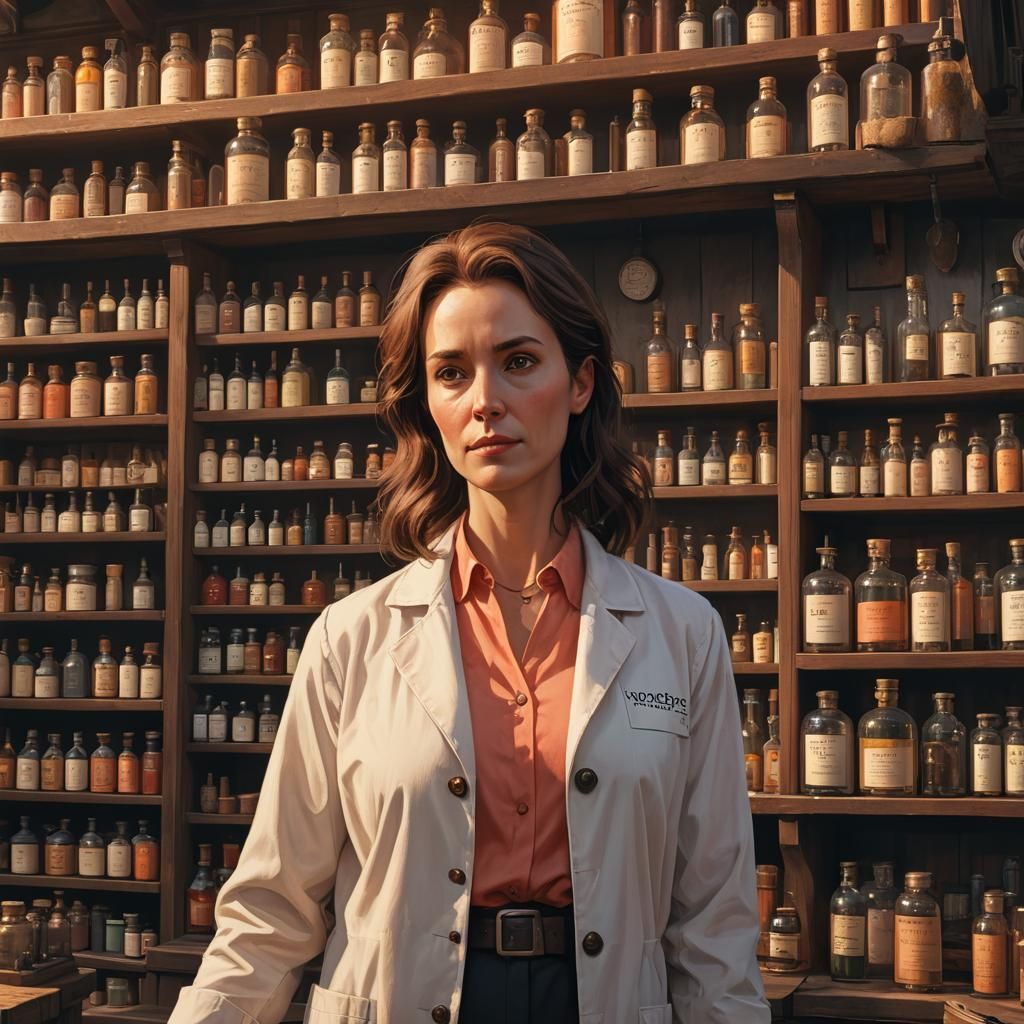 Apothecary Woman in Fantasy Concept Art