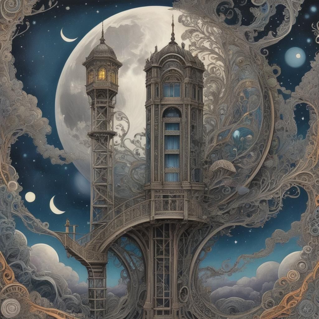 Elevator to the moon