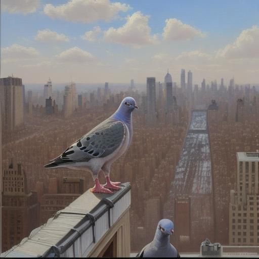 Pigeons in NYC